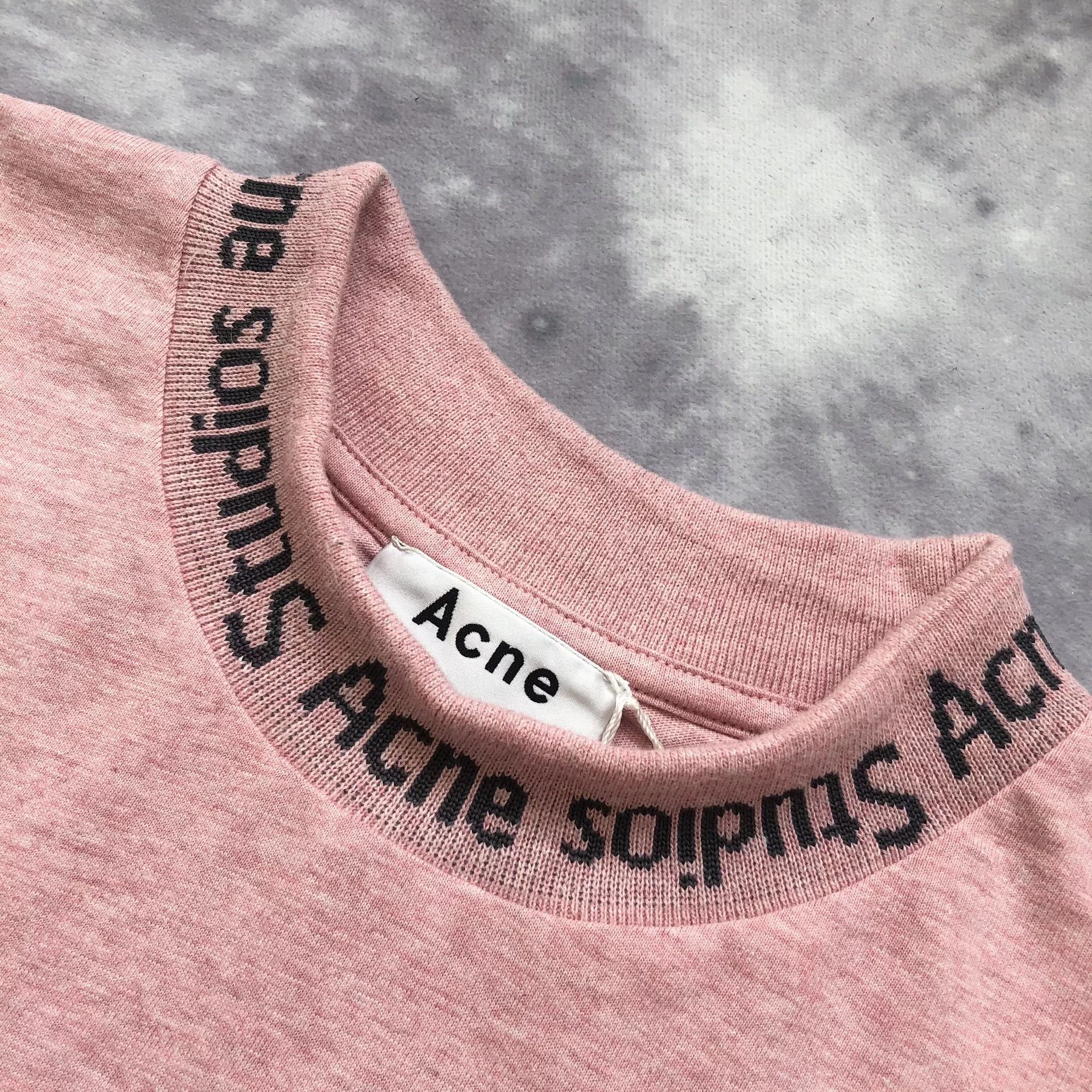 Acne Studios Acne Studios Letter Jacquard Neck T-shirt Size US L / EU 52-54 / 3 - 5 Thumbnail