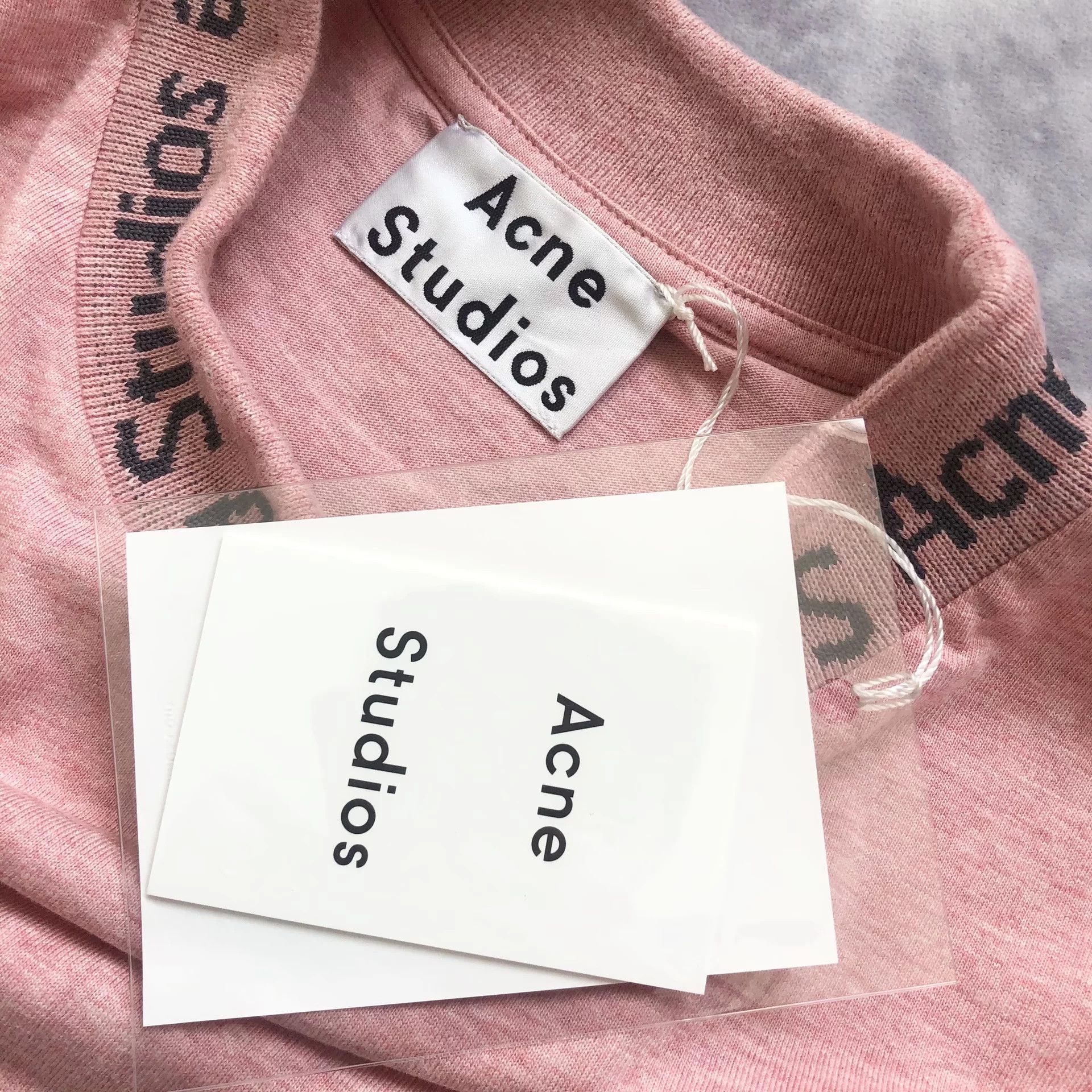 Acne Studios Acne Studios Letter Jacquard Neck T-shirt Size US L / EU 52-54 / 3 - 6 Thumbnail
