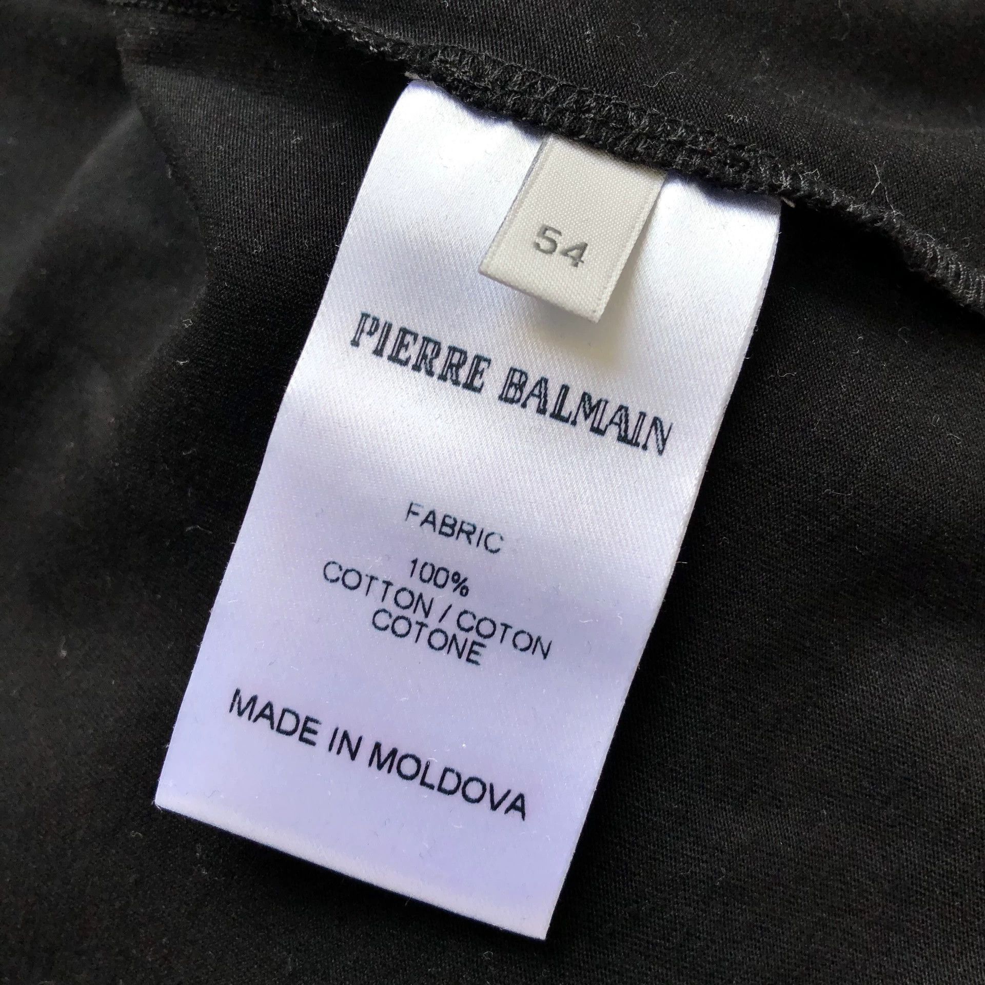 Pierre Balmain Pierre Balmain Black Crest Logo T-Shirt Size US L / EU 52-54 / 3 - 8 Thumbnail