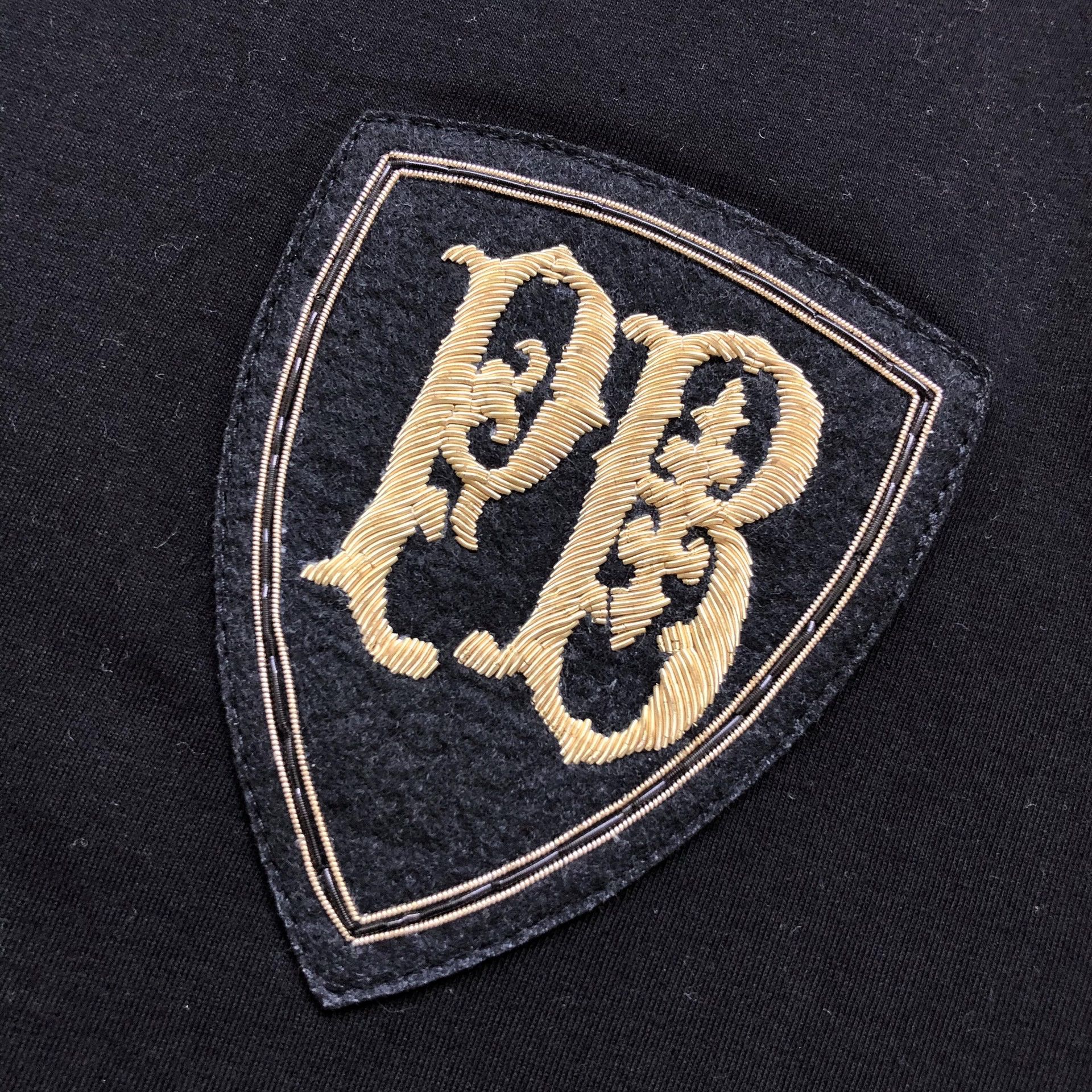 Pierre Balmain Pierre Balmain Black Crest Logo T-Shirt Size US L / EU 52-54 / 3 - 5 Thumbnail