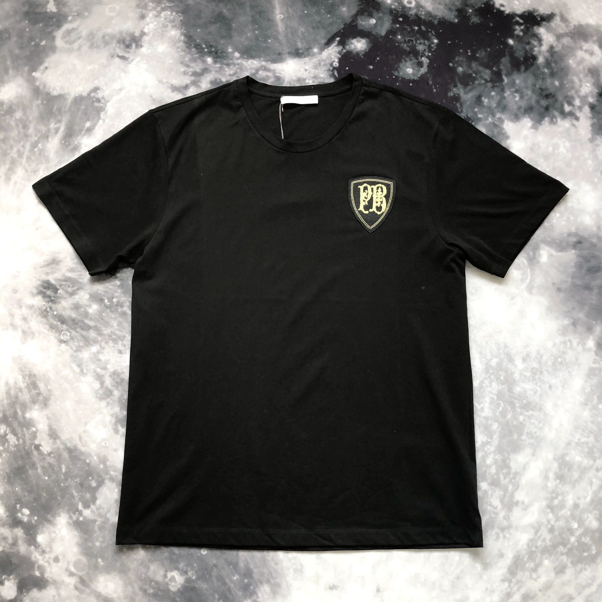 Pierre Balmain Pierre Balmain Black Crest Logo T-Shirt Size US L / EU 52-54 / 3 - 3 Thumbnail
