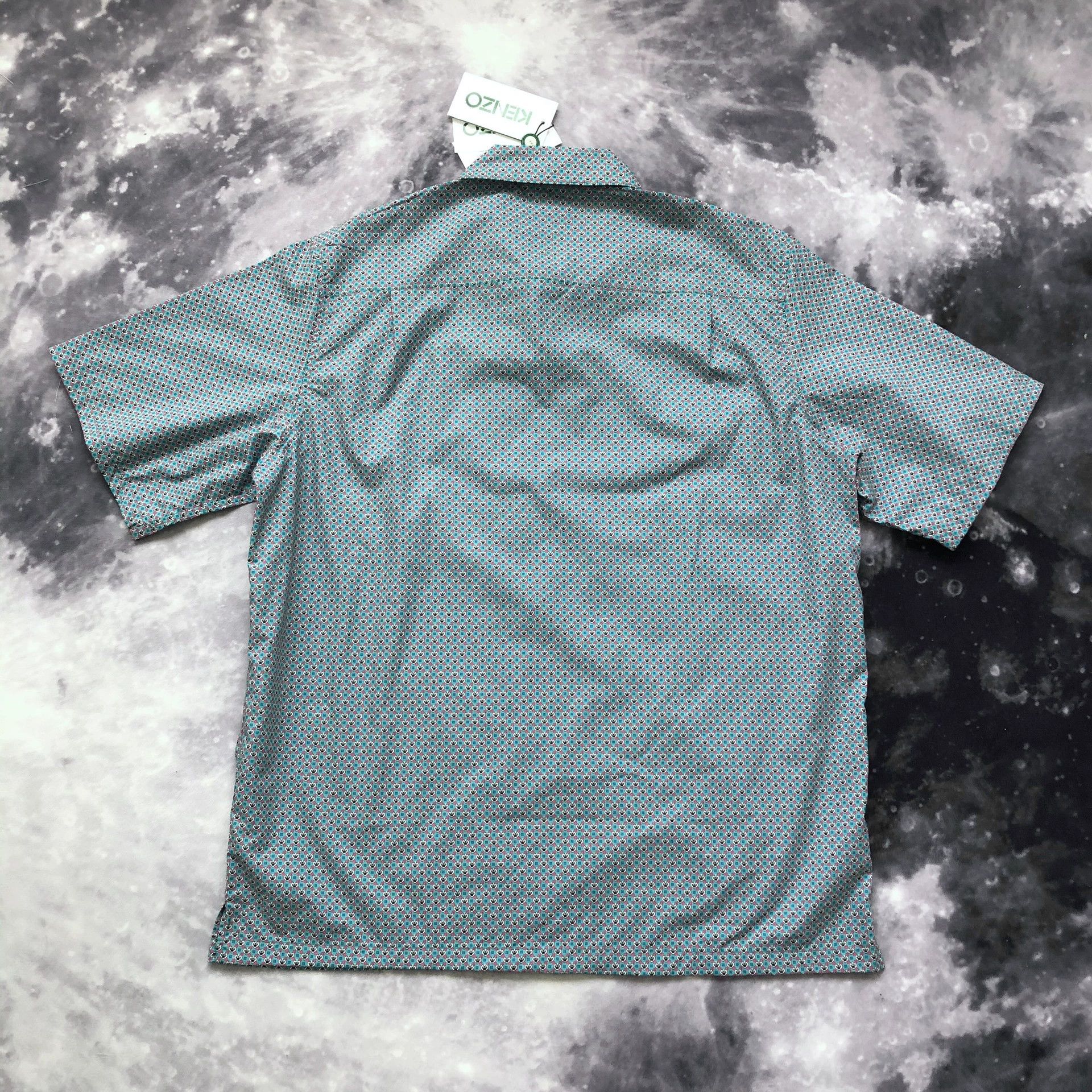 Kenzo KENZO Tiger Monogram Men's Short-Sleeve Bowling Shirt Size US XL / EU 56 / 4 - 8 Thumbnail