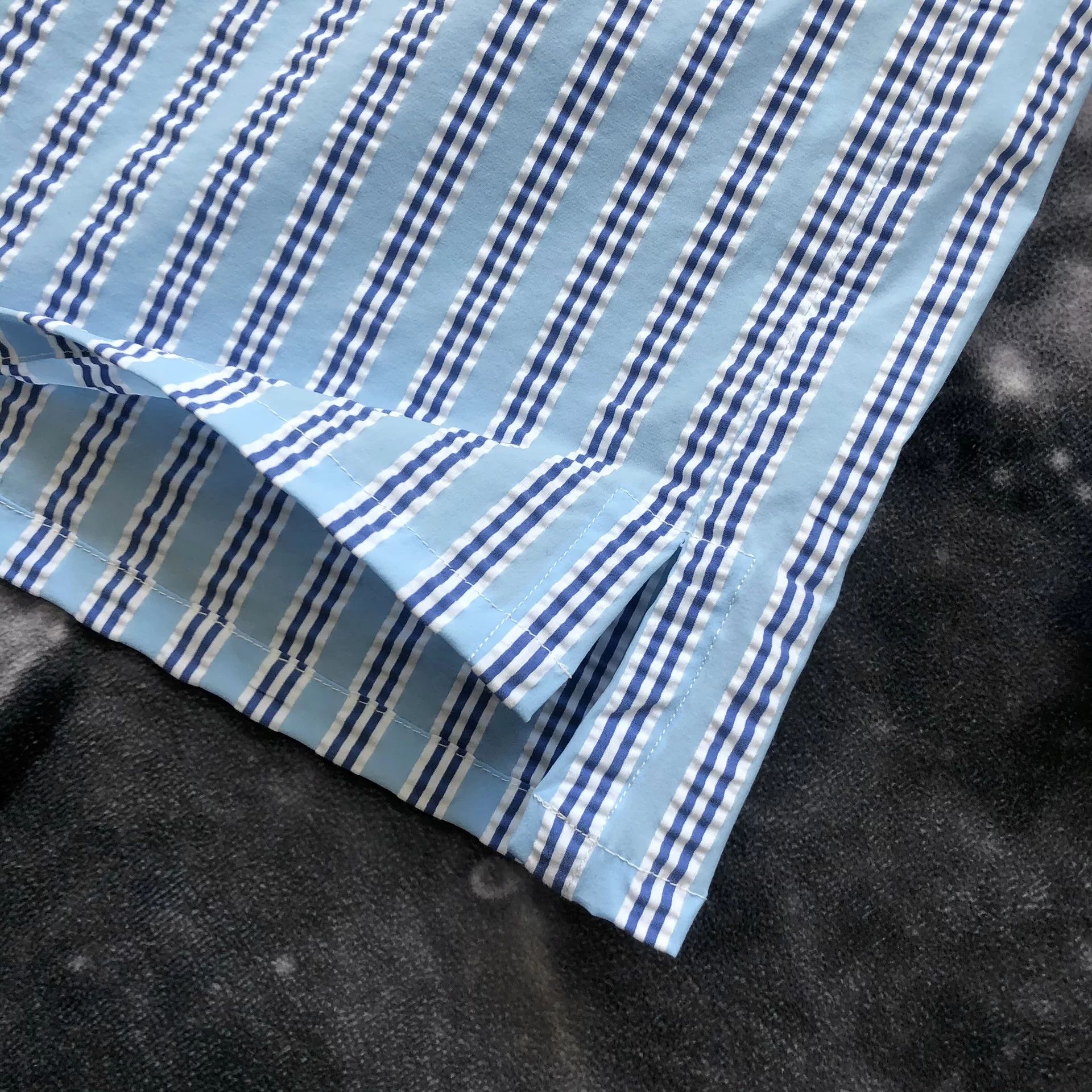 MSGM MSGM Striped Seersucker Men's Long-Sleeve Shirt Size US M / EU 48-50 / 2 - 6 Thumbnail