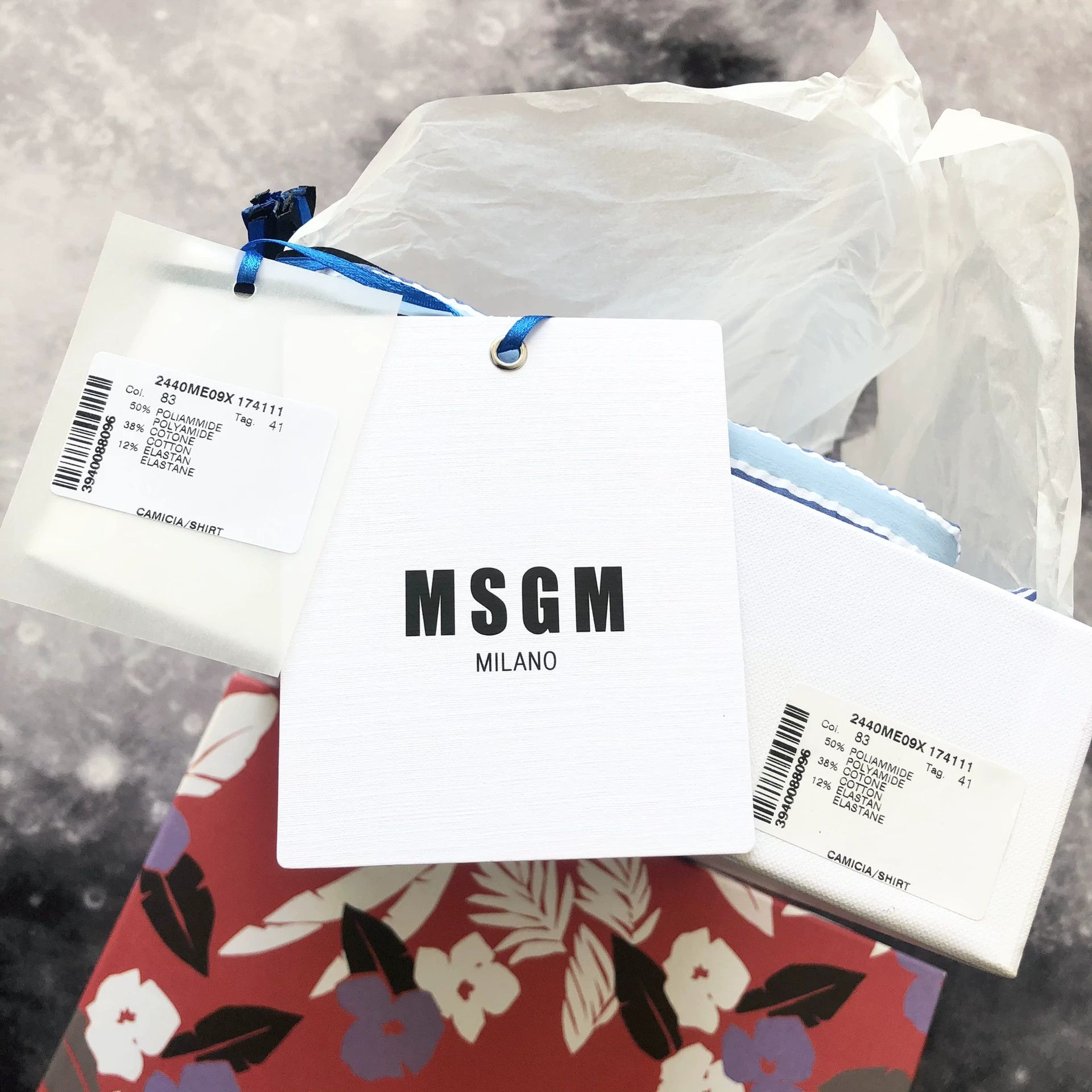 MSGM MSGM Striped Seersucker Men's Long-Sleeve Shirt Size US M / EU 48-50 / 2 - 2 Thumbnail