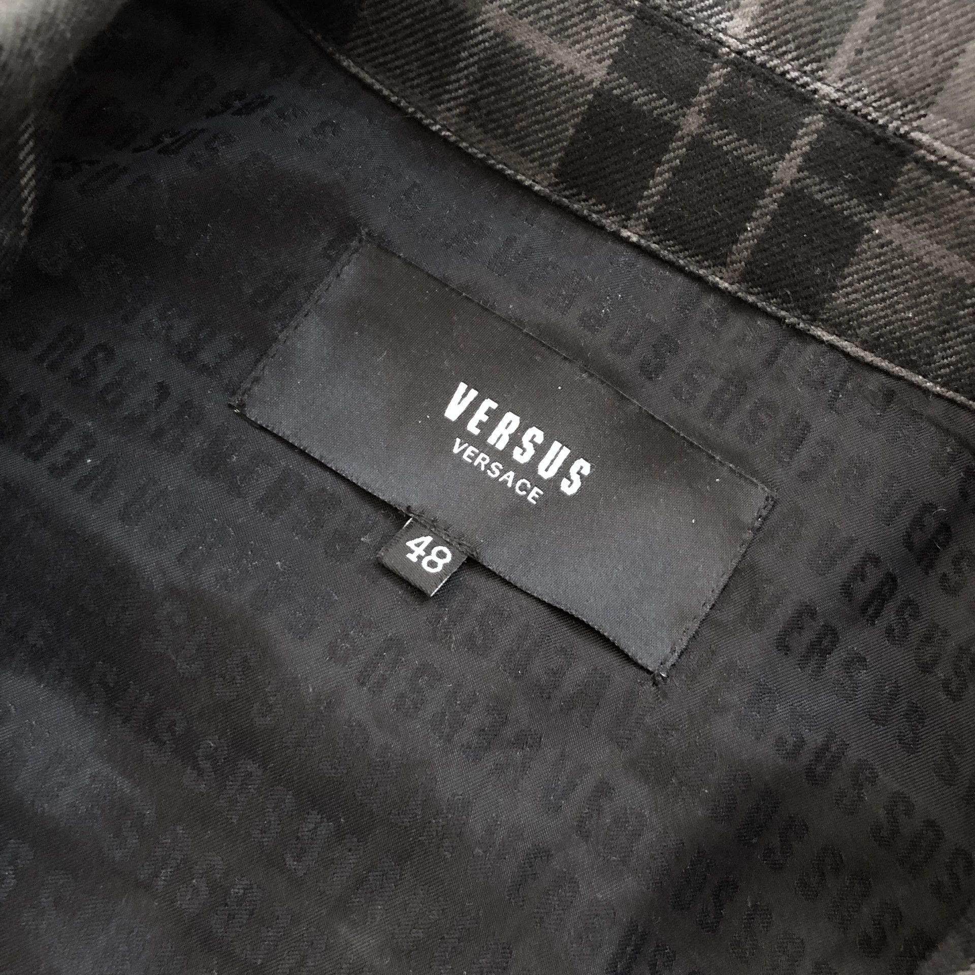 Versus VERSUS Lion Head Button Plaid Bomber Jacket Size US M / EU 48-50 / 2 - 8 Thumbnail