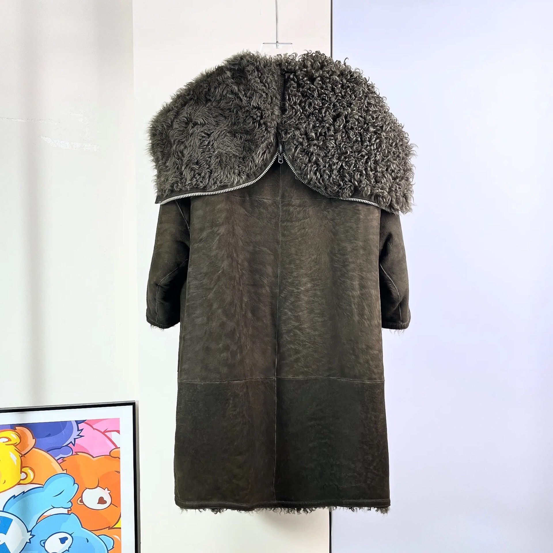 Dior Dior Reversible Dark Green Lamb Fur Coat Size XXS / US 00 / IT 34 - 2 Thumbnail