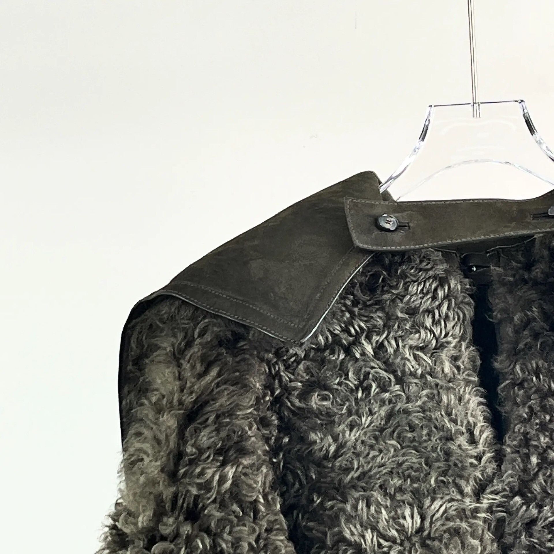 Dior Dior Reversible Dark Green Lamb Fur Coat Size XXS / US 00 / IT 34 - 7 Thumbnail