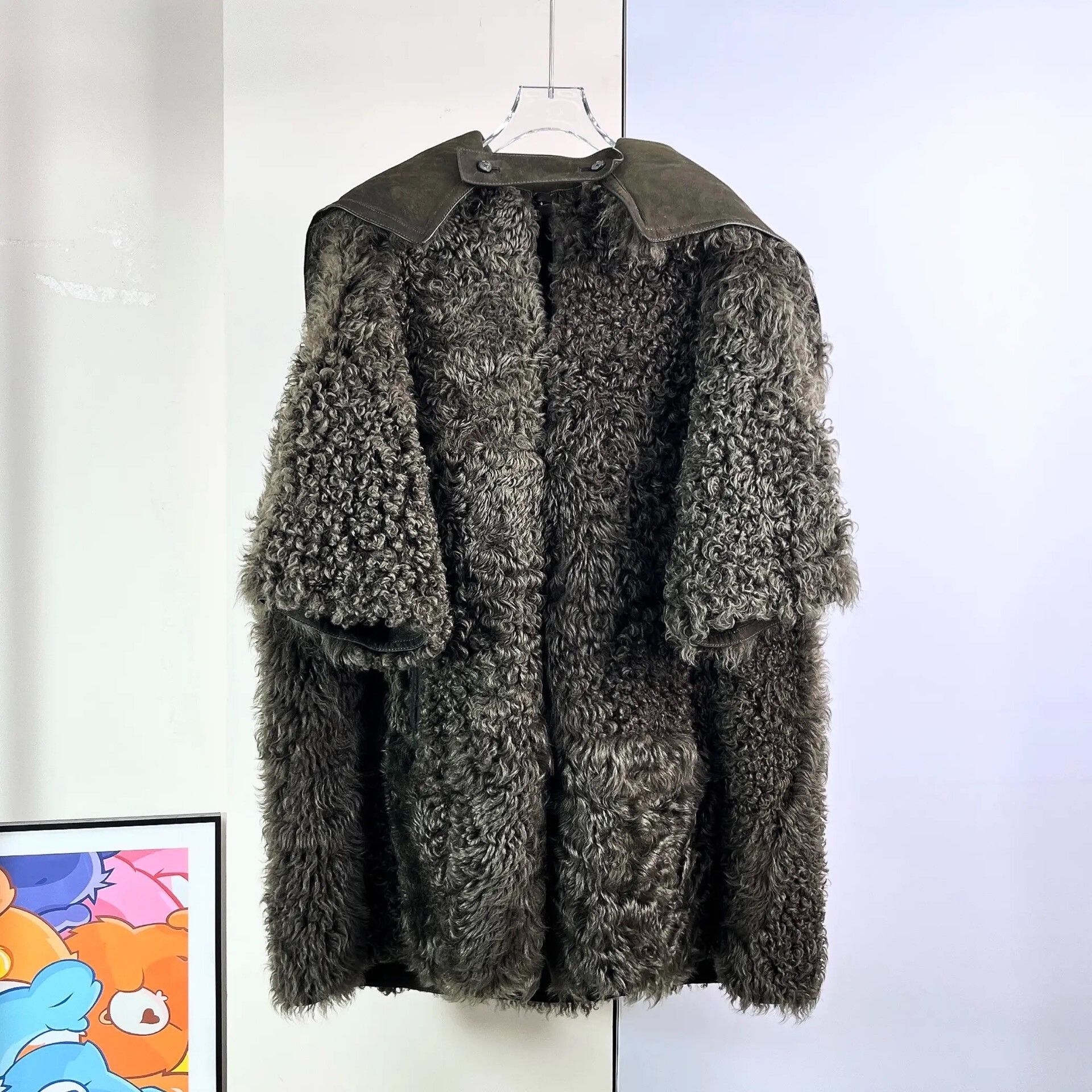 Dior Dior Reversible Dark Green Lamb Fur Coat Size XXS / US 00 / IT 34 - 5 Thumbnail