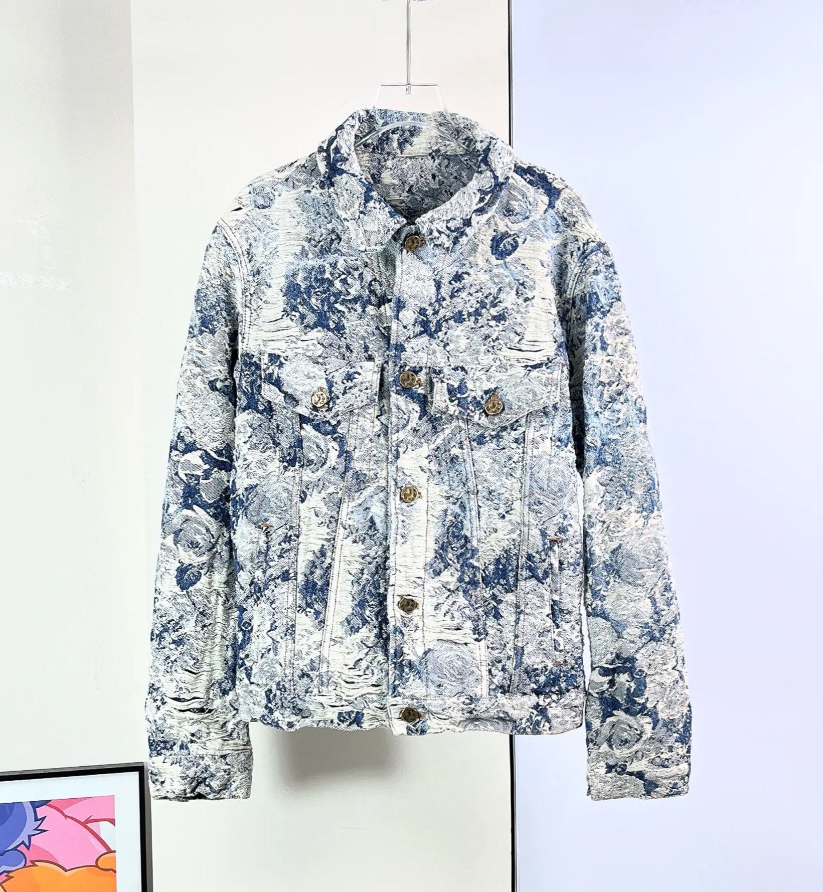 Louis Vuitton LV Floral Denim Jacket Size US M / EU 48-50 / 2 - 4 Thumbnail
