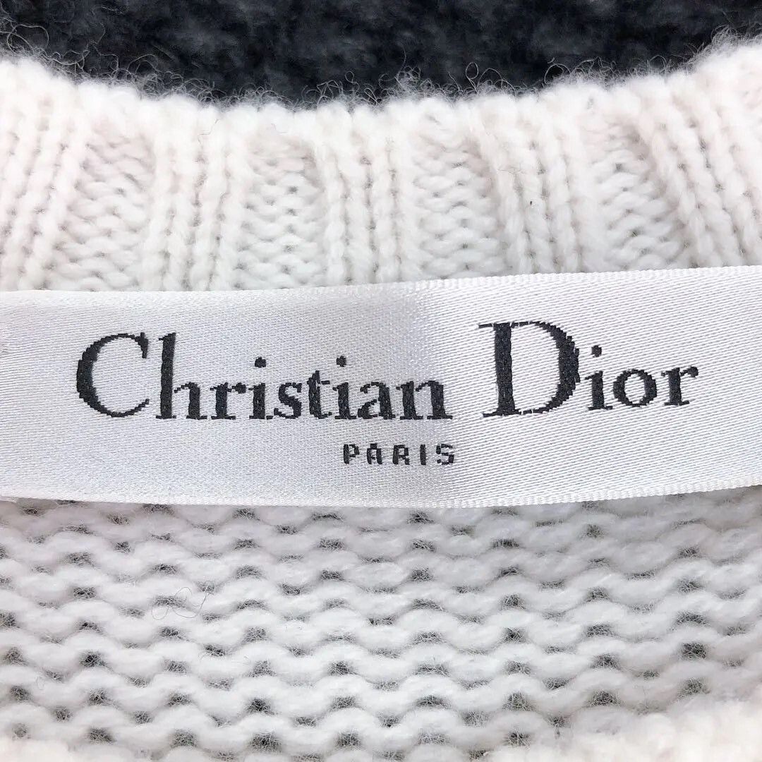 Dior Dior Beige Puff Sleeve Cashmere Knit Top Size XXS / US 00 / IT 34 - 8 Thumbnail