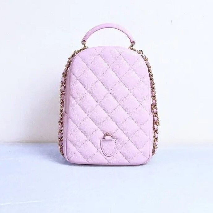 Chanel Chanel 24S Purple Caviar Leather Mini Backpack Size ONE SIZE - 3 Thumbnail