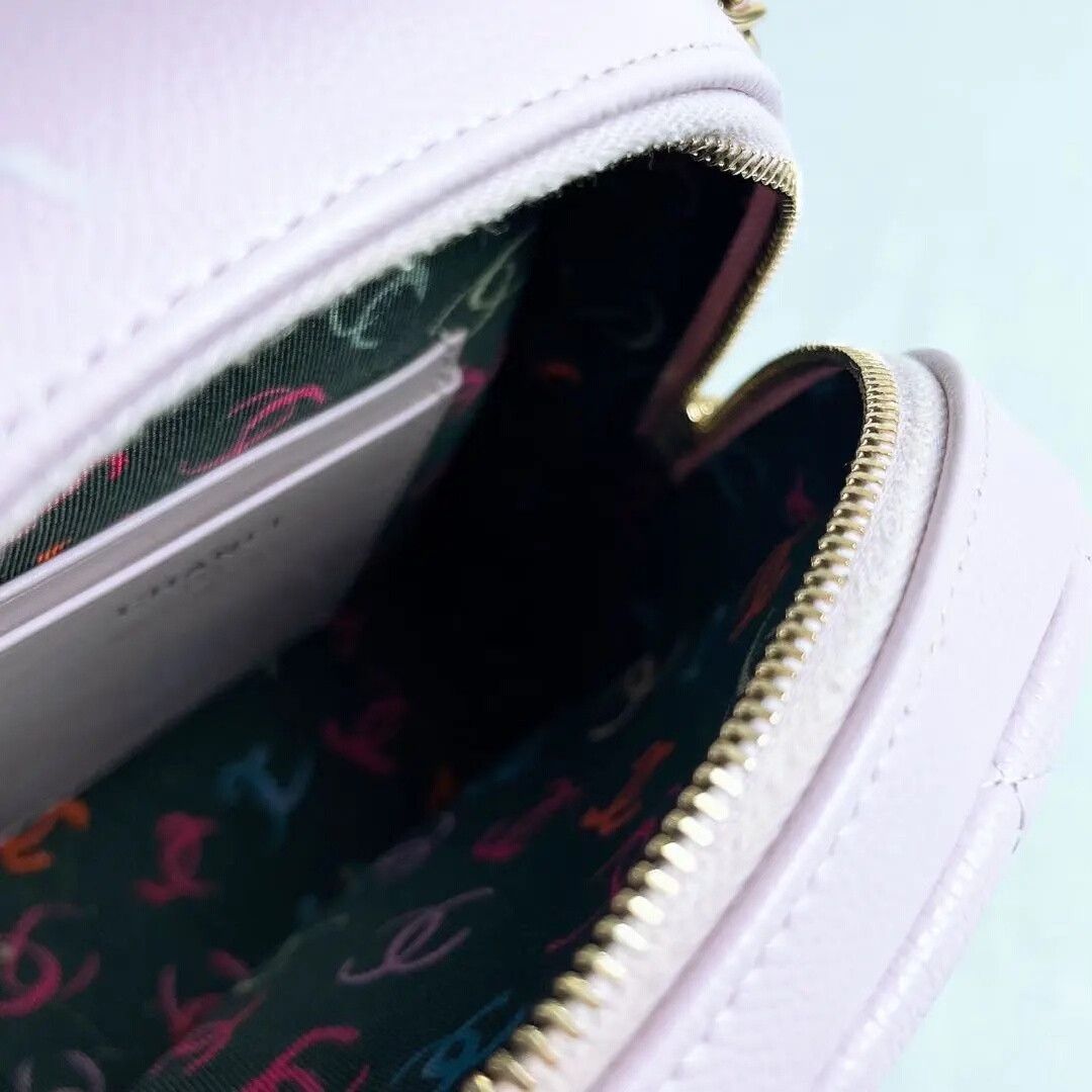 Chanel Chanel 24S Purple Caviar Leather Mini Backpack Size ONE SIZE - 7 Thumbnail