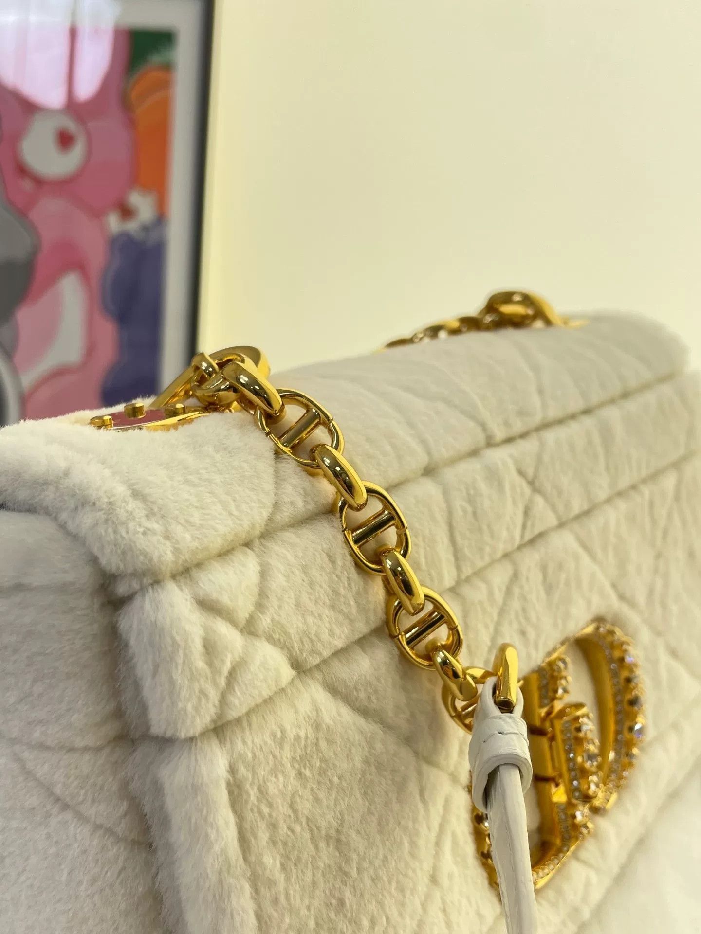 Dior Dior Caro Mink Crocodile Quilted Shoulder Bag Size ONE SIZE - 2 Thumbnail