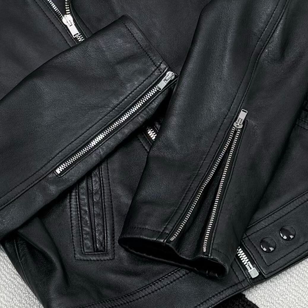 Yves Saint Laurent YSL Biker Lambskin Leather Jacket Size US M / EU 48-50 / 2 - 4 Thumbnail