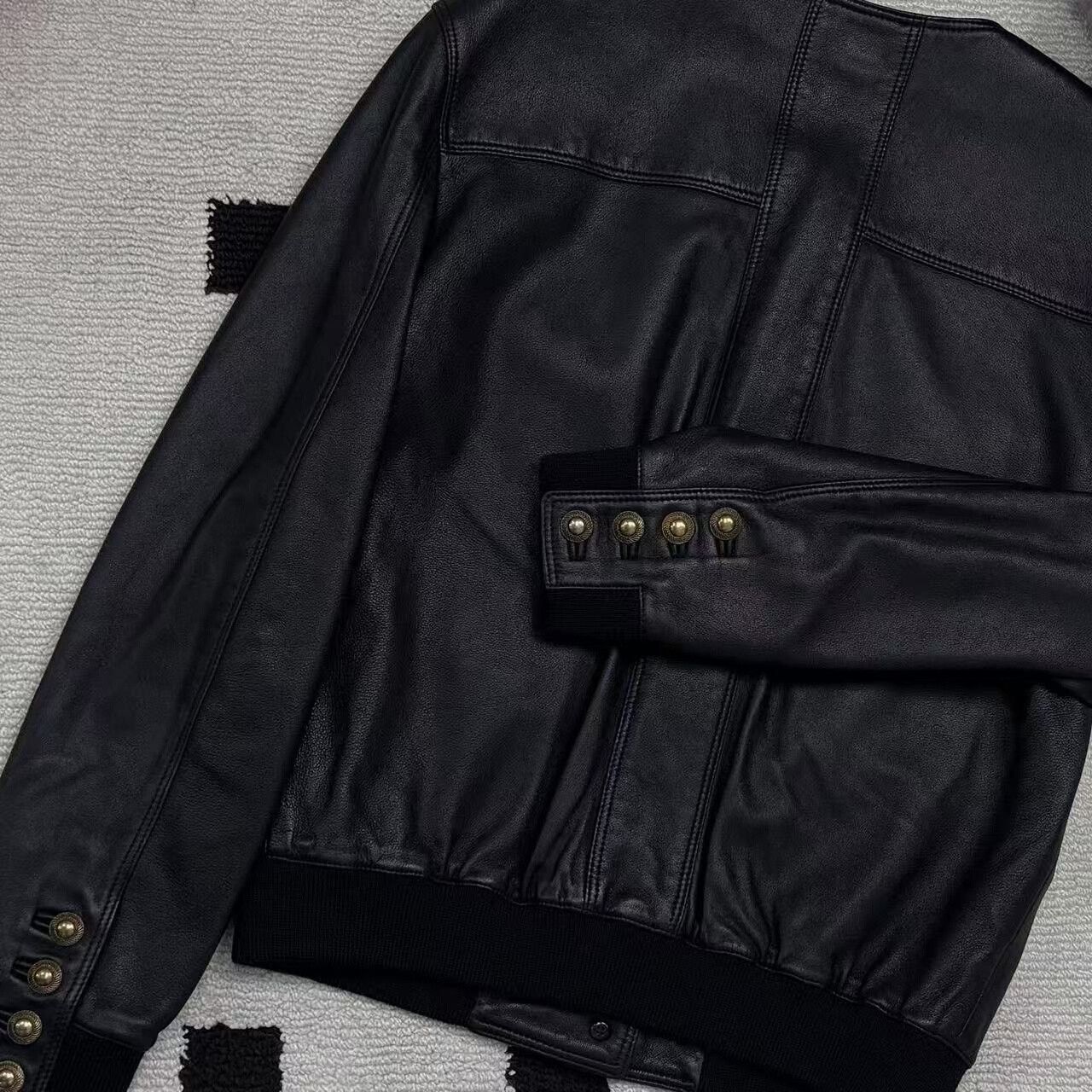 Yves Saint Laurent YSL Vintage Gold Buckle Sheepskin Jacket Size XS / US 0-2 / IT 36-38 - 7 Thumbnail