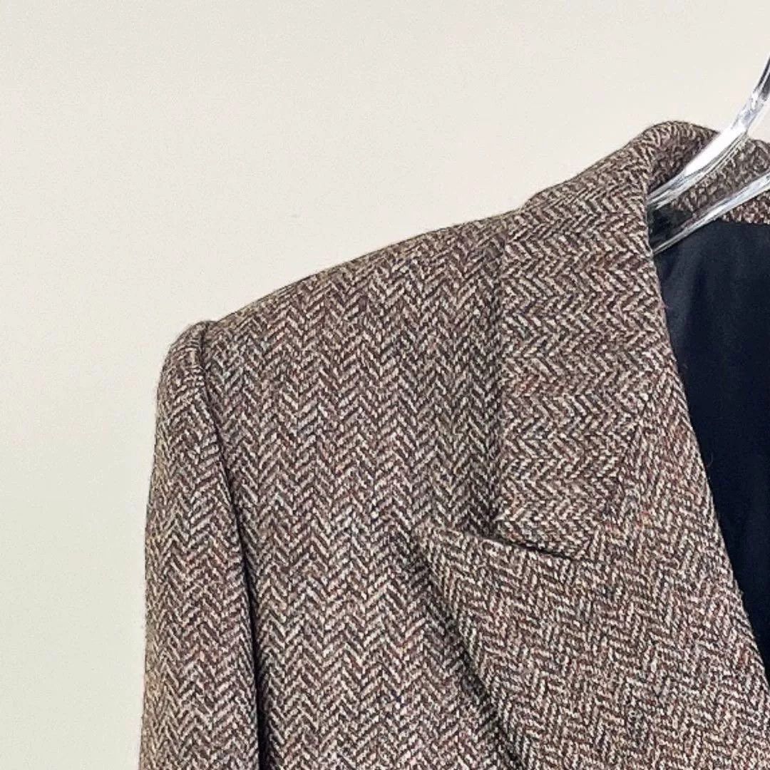 Yves Saint Laurent YSL Brown Wool Blazer Size XXS / US 00 / IT 34 - 4 Thumbnail