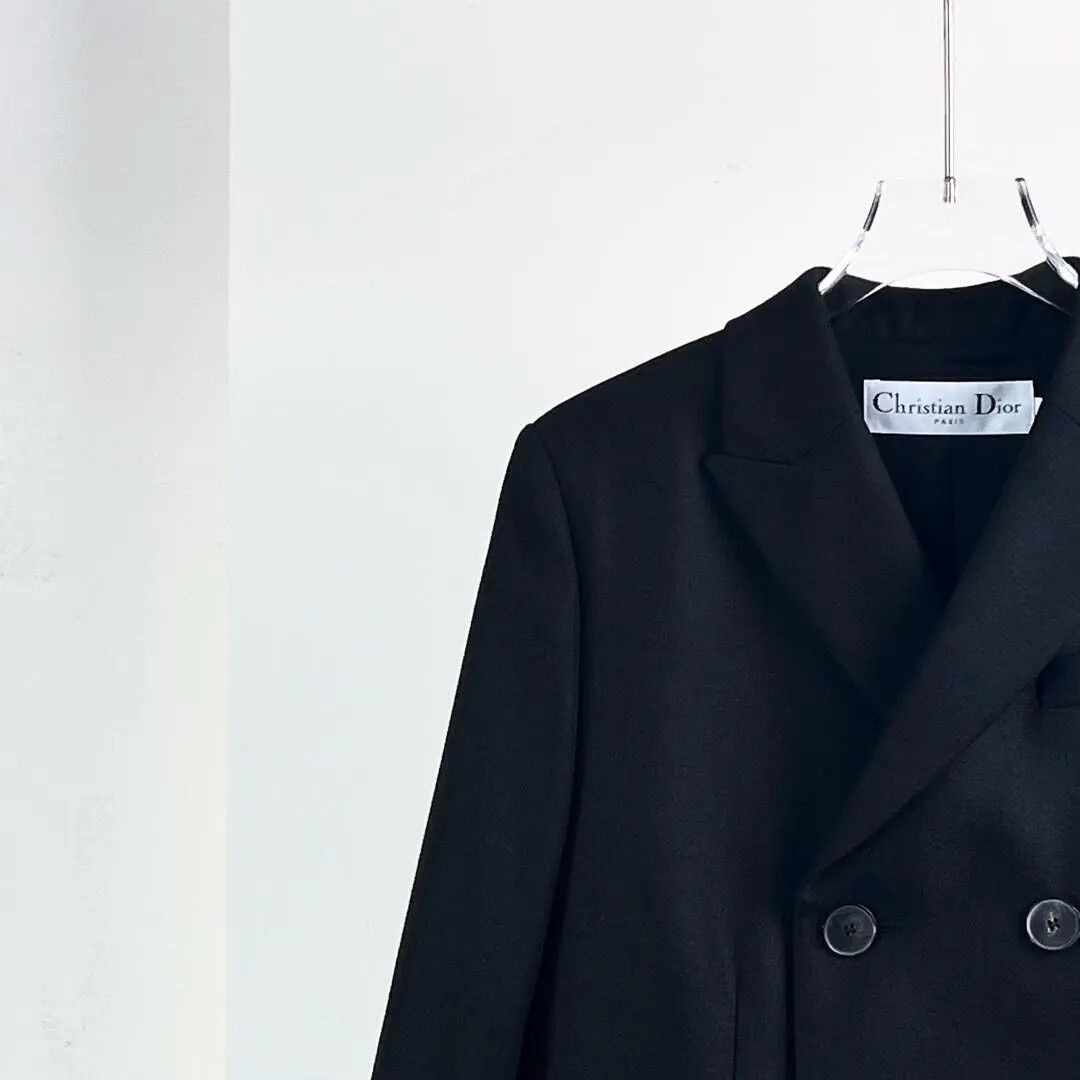 Dior Dior Black Double-Breasted Blazer Size S / US 4 / IT 40 - 6 Thumbnail