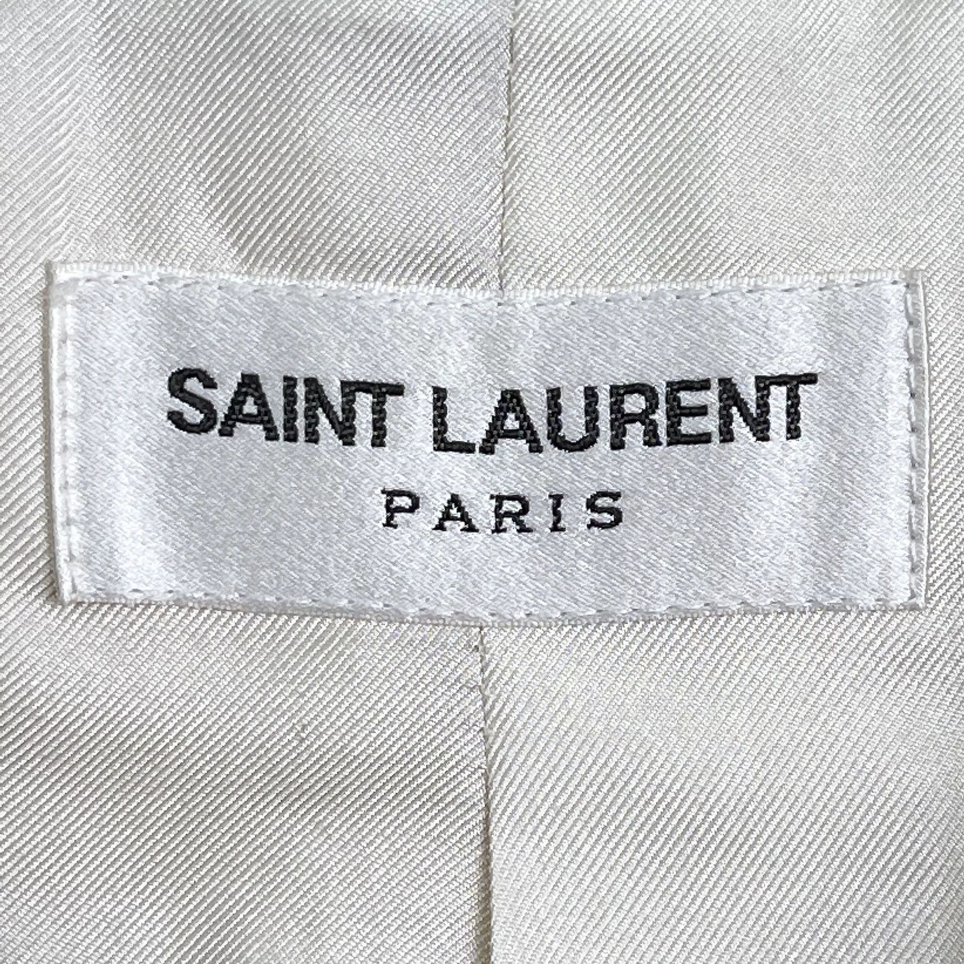 Yves Saint Laurent YSL 21 Black White Woven Tweed Jacket Size XS / US 0-2 / IT 36-38 - 5 Thumbnail