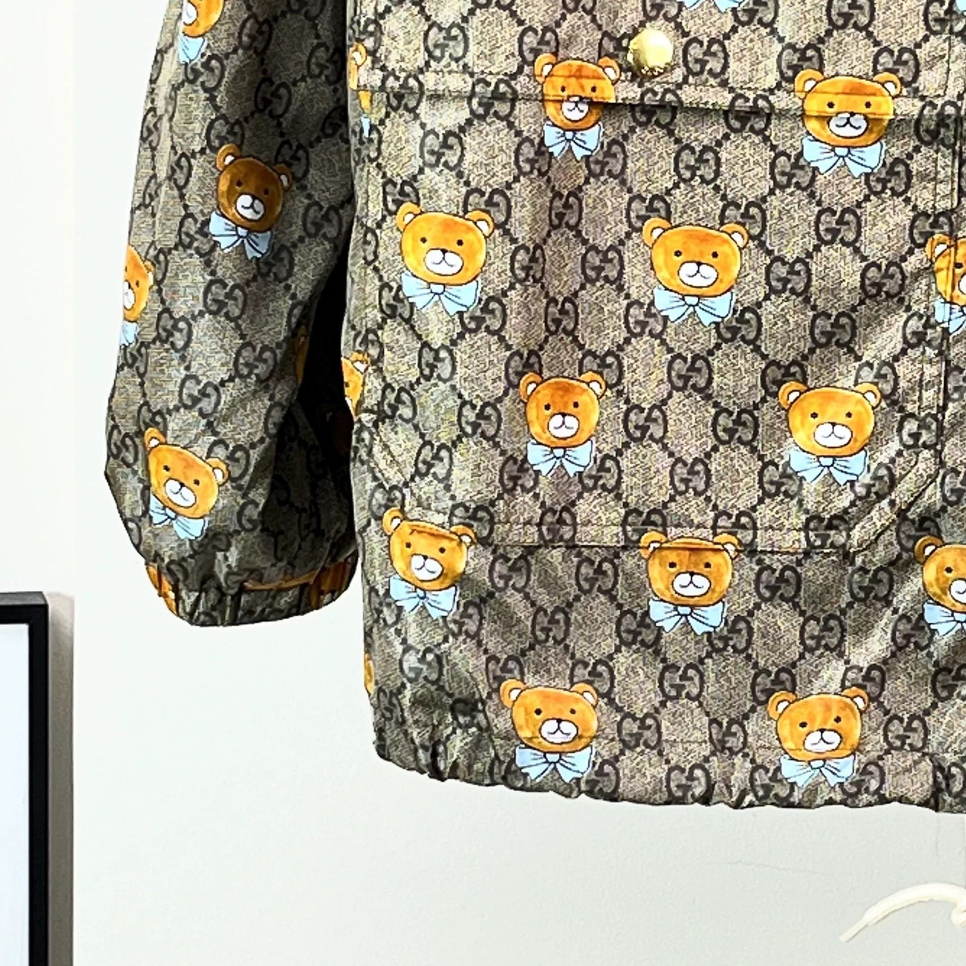 Gucci Gucci Bear Print Hooded Jacket Size US XXS / EU 40 - 4 Thumbnail