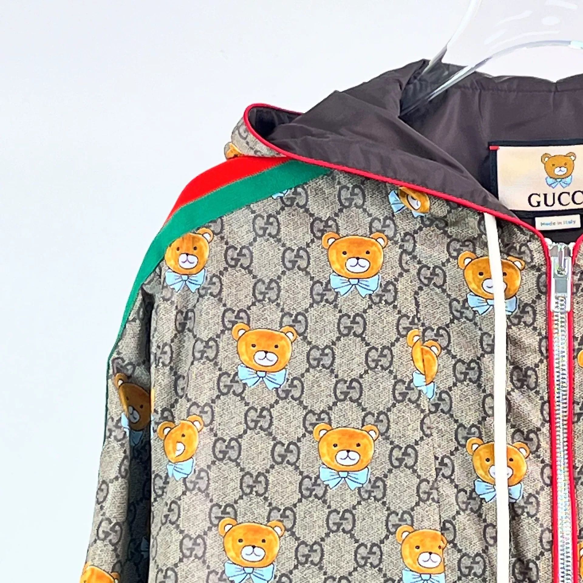 Gucci Gucci Bear Print Hooded Jacket Size US XXS / EU 40 - 3 Thumbnail