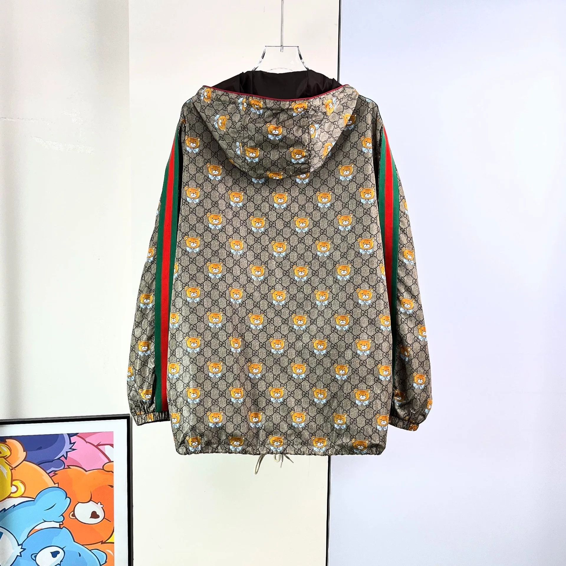 Gucci Gucci Bear Print Hooded Jacket Size US XXS / EU 40 - 2 Thumbnail