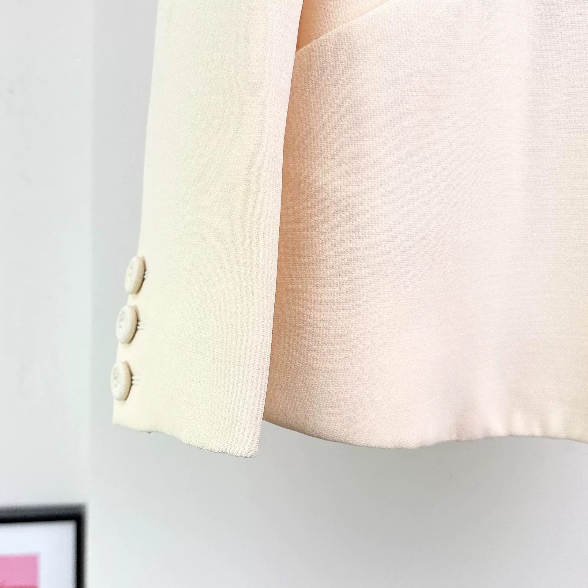 Dior Dior Beige Wool Women's Blazer Size XXS / US 00 / IT 34 - 5 Thumbnail