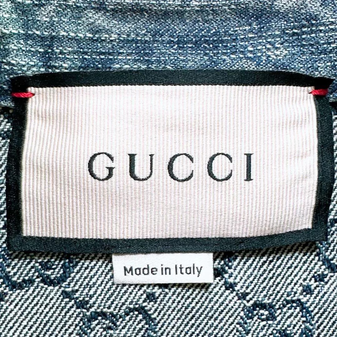 Gucci Gucci Heavy Embellished Jacquard Denim Jacket Size M / US 6-8 / IT 42-44 - 8 Thumbnail