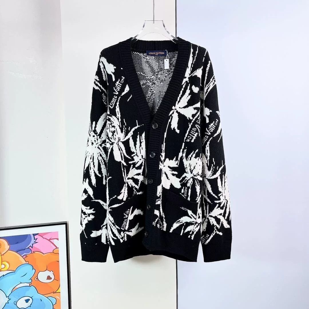Louis Vuitton LV Wool Coat with Leaf Branch Pattern Size US L / EU 52-54 / 3 - 2 Thumbnail