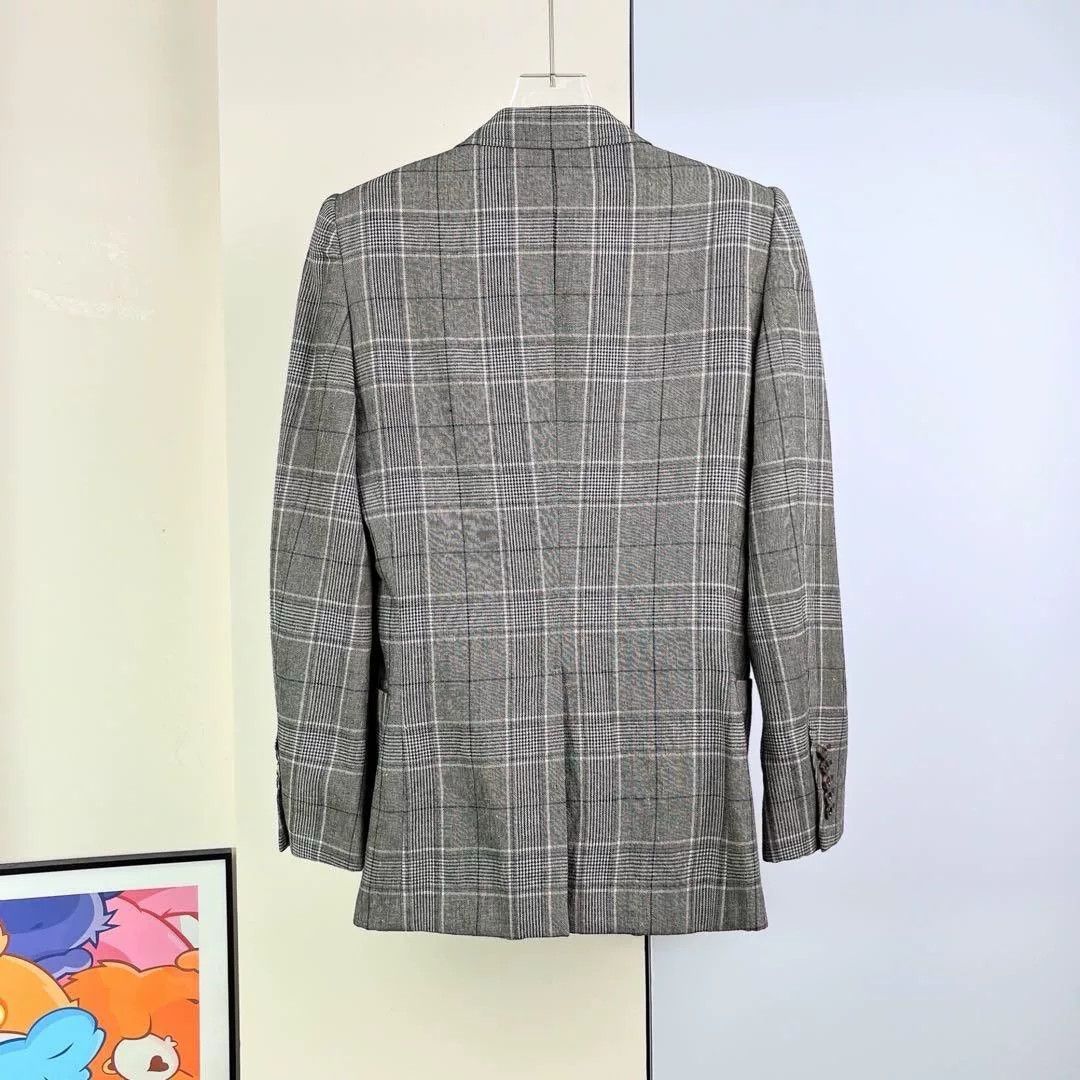 Gucci Gucci Gray Plaid Coat Size US S / EU 44-46 / 1 - 2 Thumbnail