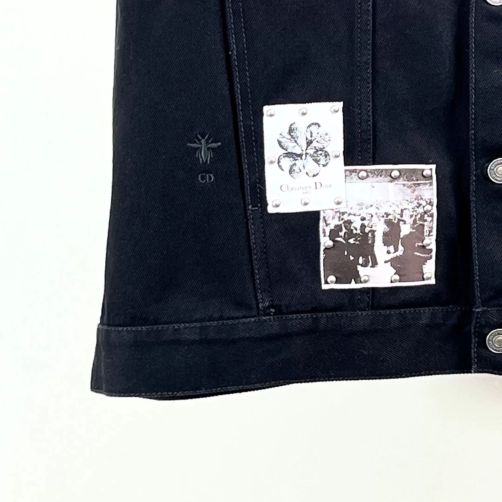 Dior Dior Denim Patch Badge Vest Coat Size S / US 4 / IT 40 - 7 Thumbnail