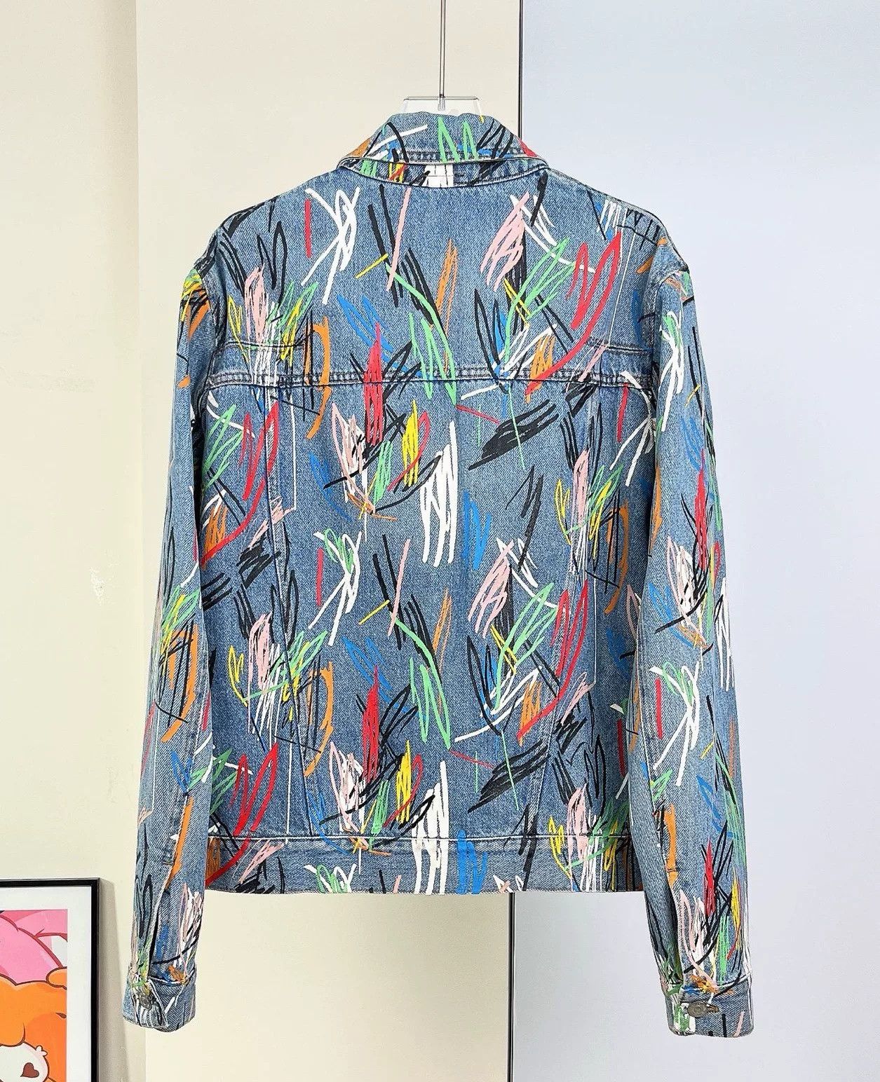 Dior Dior Graffiti Print Denim Jacket Size US S / EU 44-46 / 1 - 3 Thumbnail