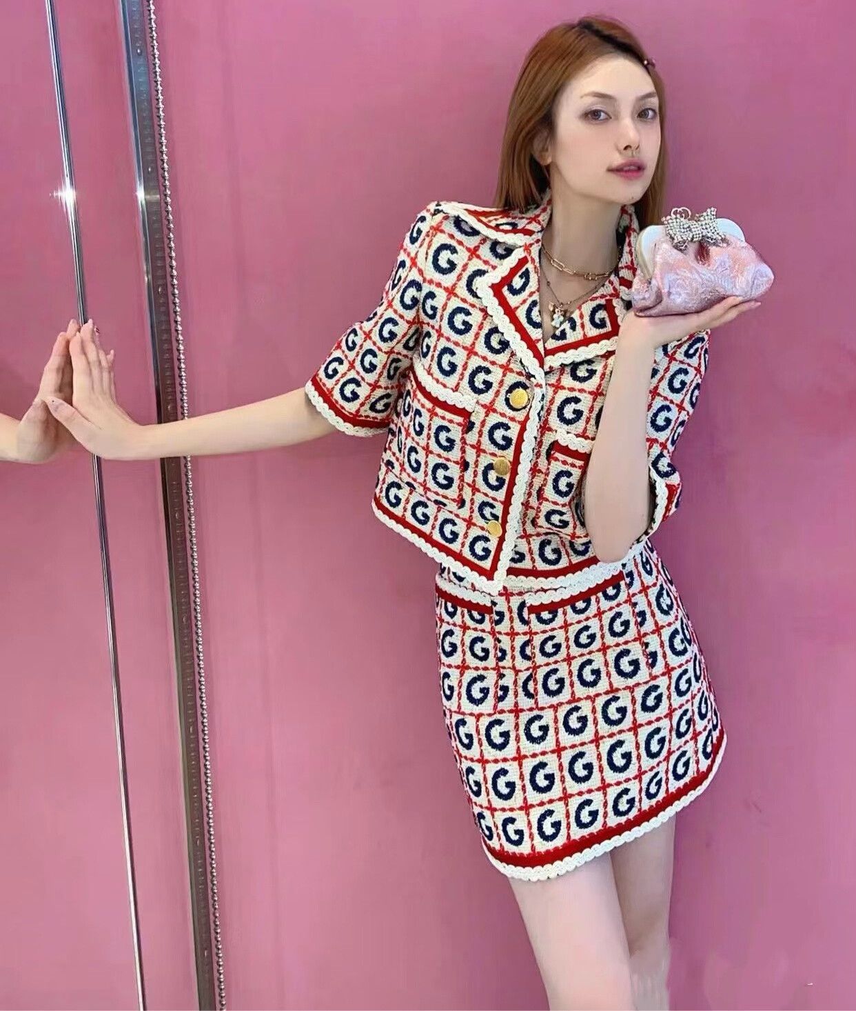 Gucci Gucci Woven Lapel Short-Sleeve Jacket Size S / US 4 / IT 40 - 3 Thumbnail