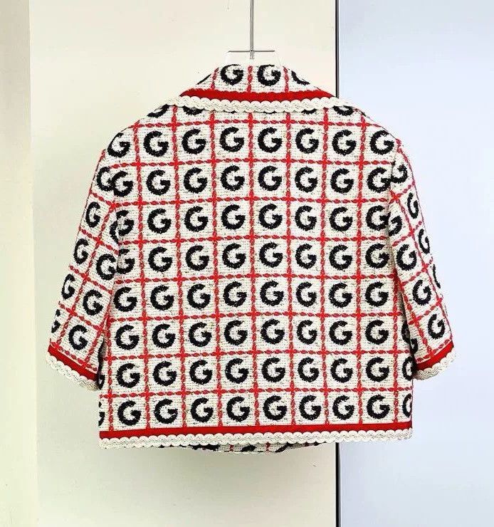 Gucci Gucci Woven Lapel Short-Sleeve Jacket Size S / US 4 / IT 40 - 2 Thumbnail