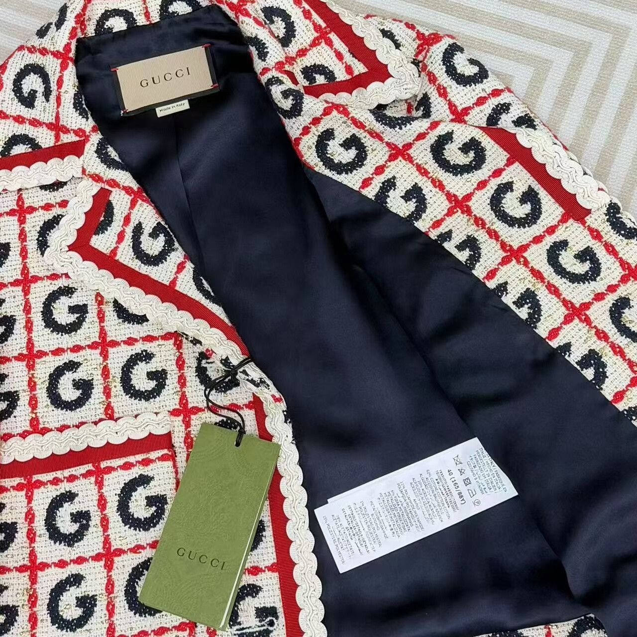 Gucci Gucci Woven Lapel Short-Sleeve Jacket Size S / US 4 / IT 40 - 6 Thumbnail