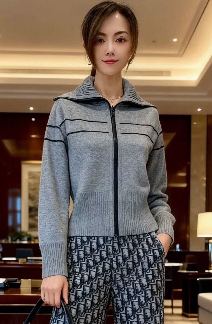 Dior Dior 25 Gray Reversible Monogram Coat Size S / US 4 / IT 40 - 2 Thumbnail