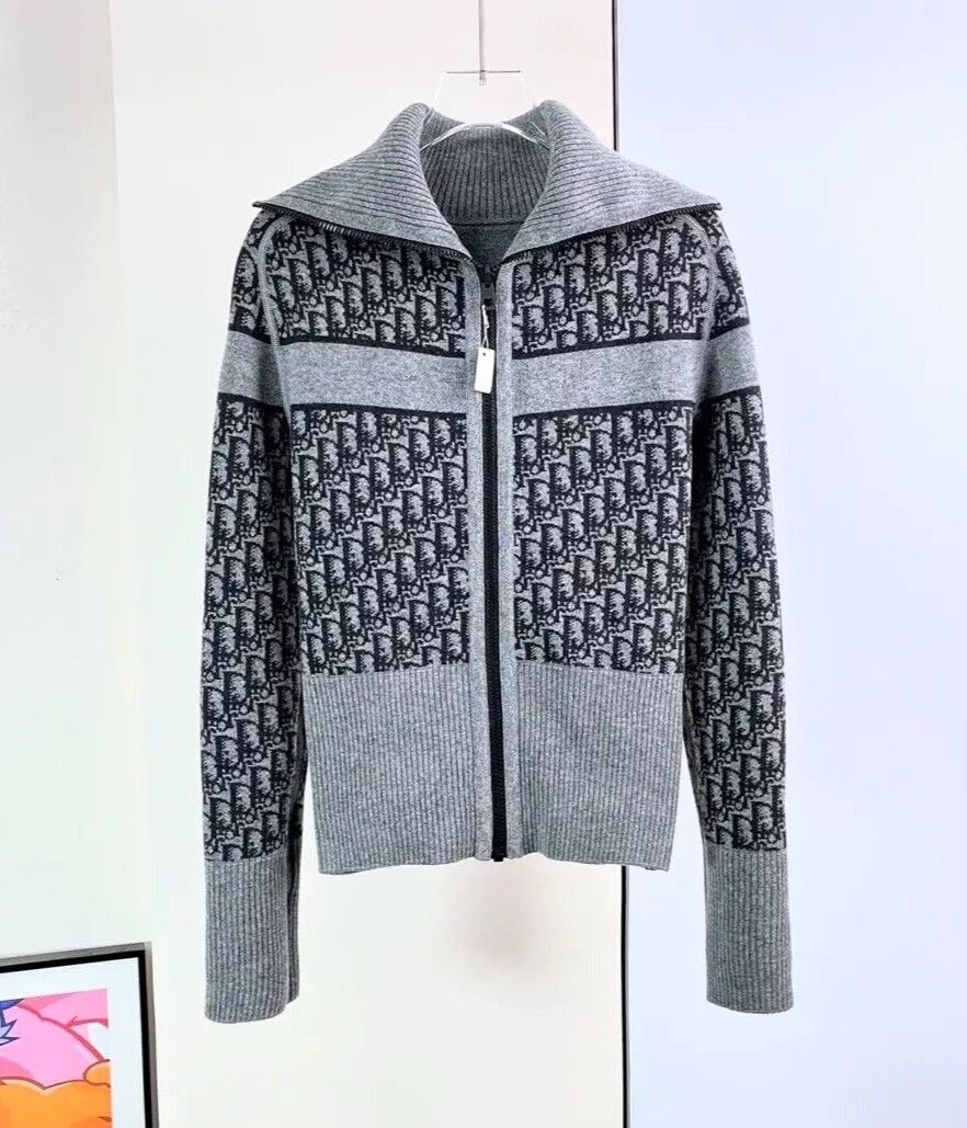 Dior Dior 25 Gray Reversible Monogram Coat Size S / US 4 / IT 40 - 3 Thumbnail