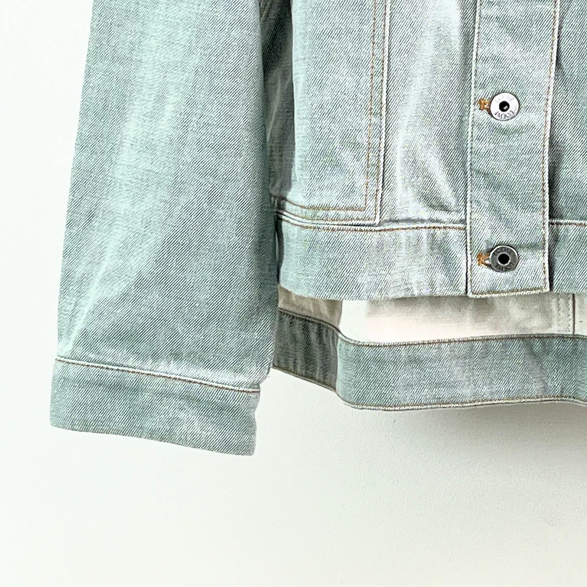 Loewe Loewe Asymmetric Logo Denim Jacket Size XXS / US 00 / IT 34 - 6 Thumbnail