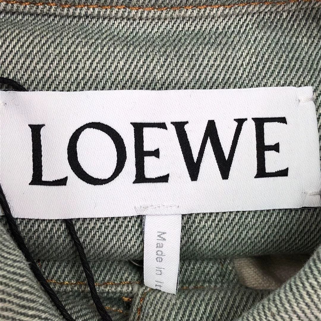 Loewe Loewe Asymmetric Logo Denim Jacket Size XXS / US 00 / IT 34 - 7 Thumbnail