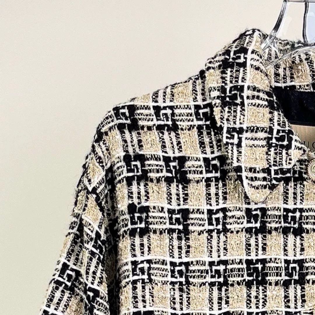 Gucci Gucci Beige Plaid Tweed Jacket Size XS / US 0-2 / IT 36-38 - 3 Thumbnail