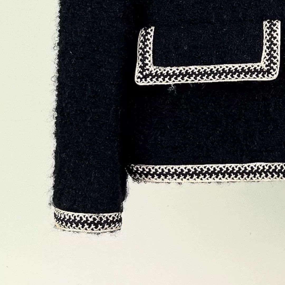 Celine Celine Black Wool Chanel-Style Coat Size XS / US 0-2 / IT 36-38 - 5 Thumbnail