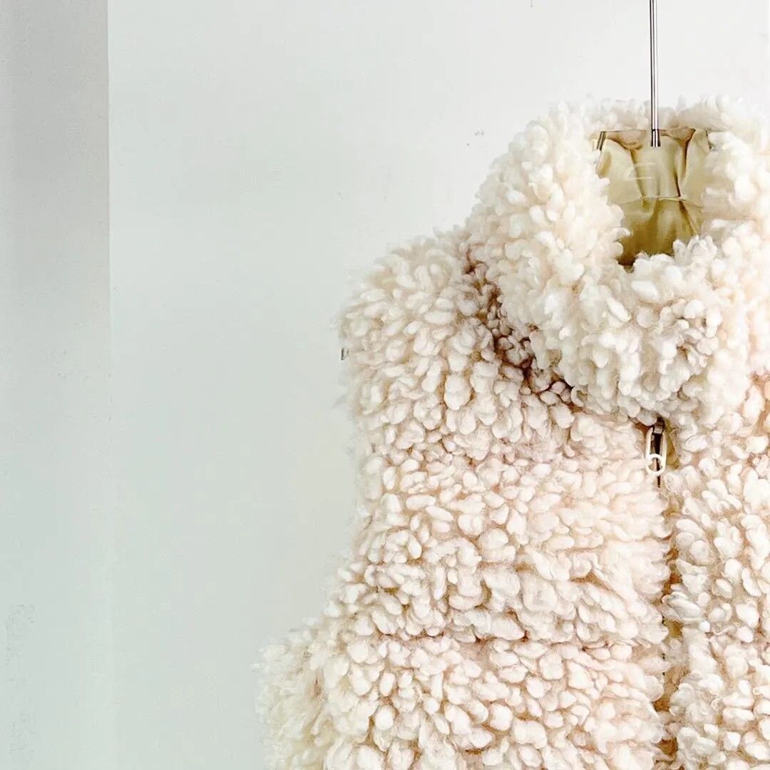 Moncler Moncler Beige Teddy Spliced Down Vest Size S / US 4 / IT 40 - 4 Thumbnail