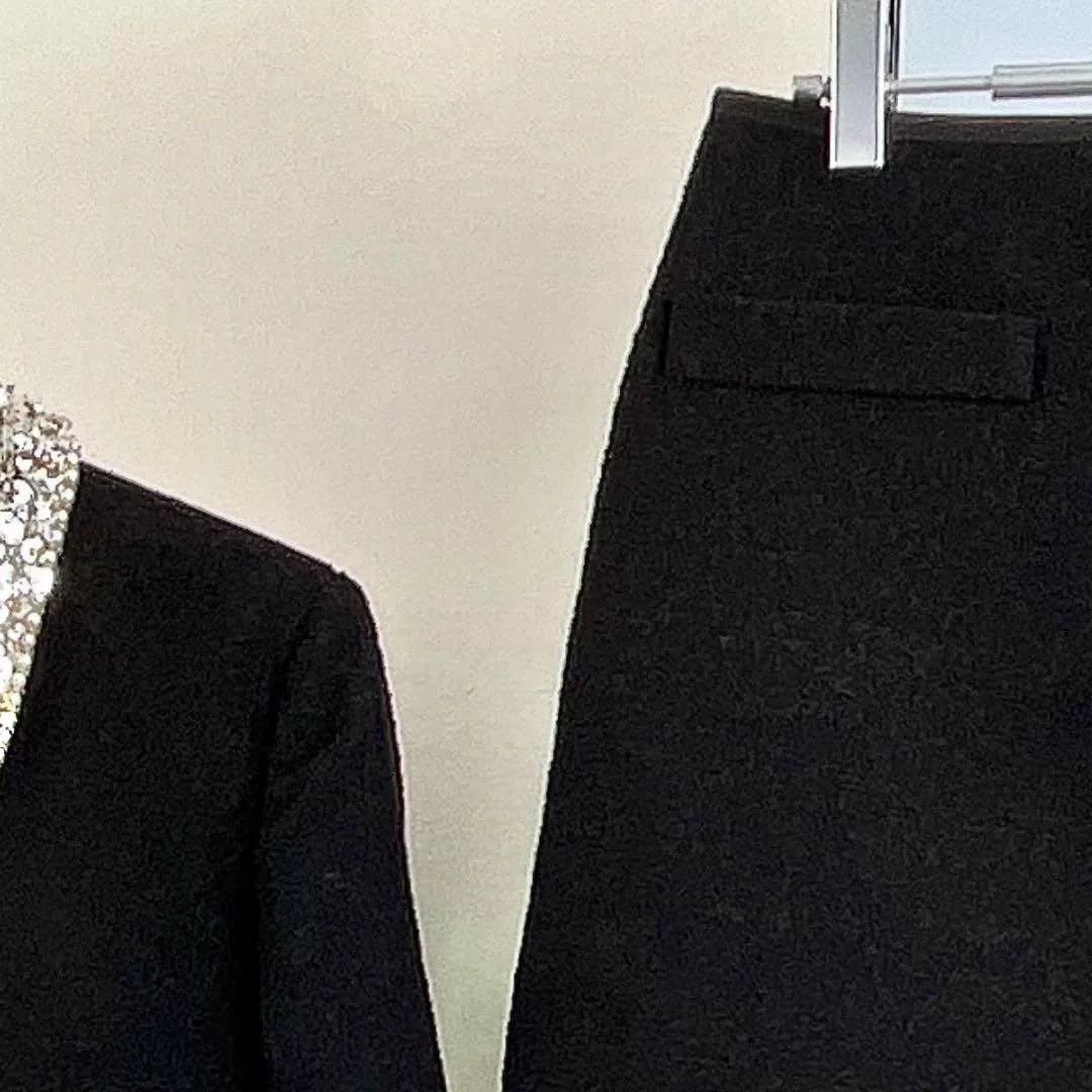 Miu Miu Miumiu Beaded Collar Black Tweed Set Size S / US 4 / IT 40 - 4 Thumbnail