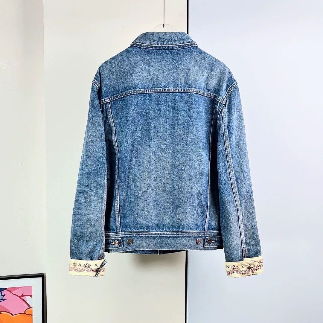 Celine Celine 23 Cat Claw Washed Denim Jacket Size XS / US 0-2 / IT 36-38 - 4 Thumbnail
