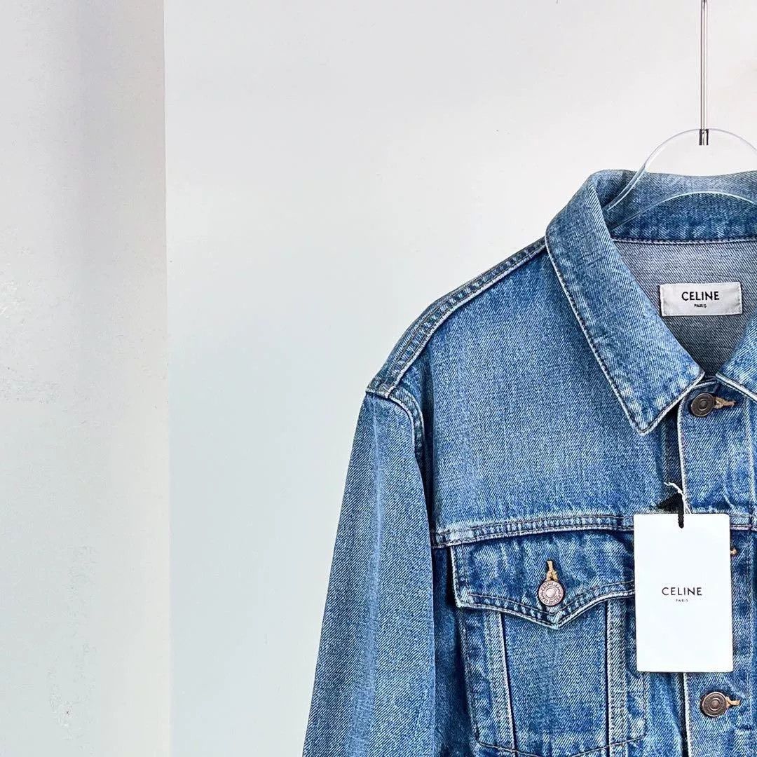 Celine Celine 23 Cat Claw Washed Denim Jacket Size XS / US 0-2 / IT 36-38 - 5 Thumbnail