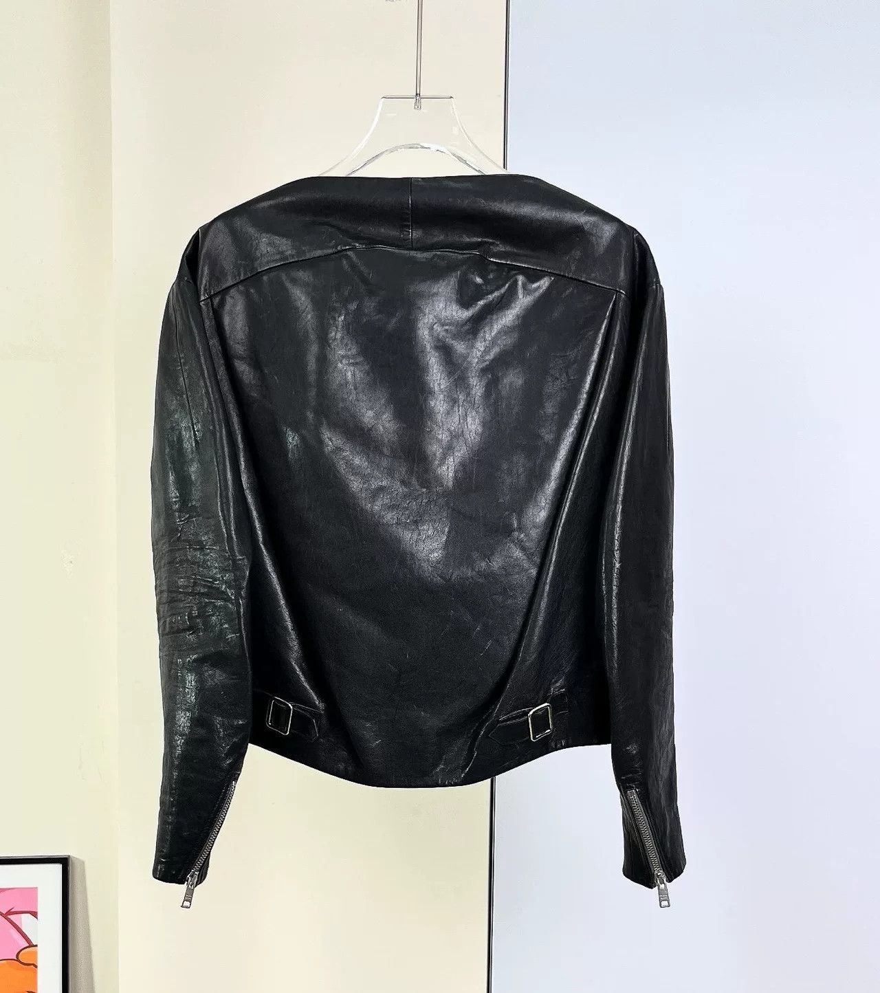 Prada Prada Black Short Leather Jacket Size XS / US 0-2 / IT 36-38 - 2 Thumbnail