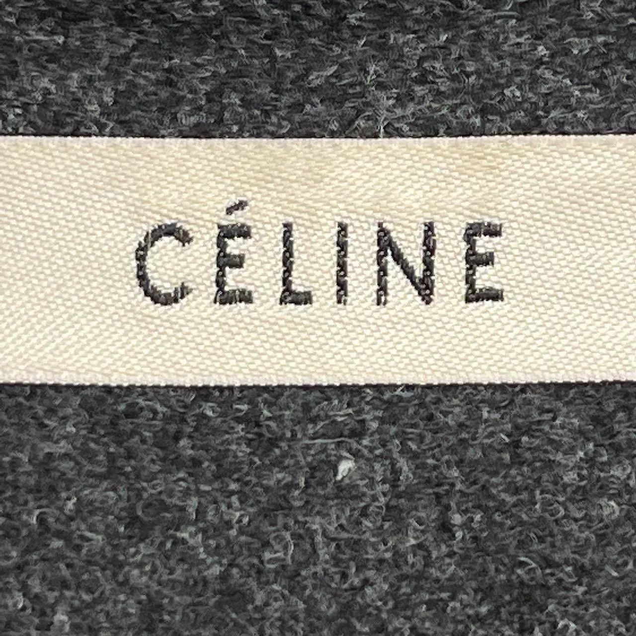 Celine Celine Dark Gray Wool Double-Breasted Winter Coat Size S / US 4 / IT 40 - 4 Thumbnail