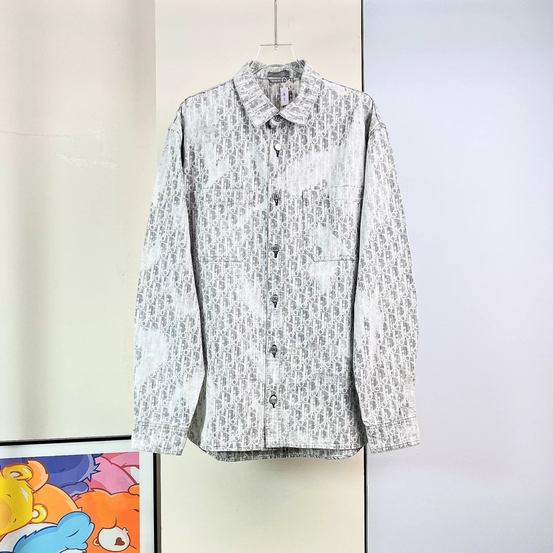 Dior Dior Oblique Kasuri Print Denim Shirt Size US XXS / EU 40 - 4 Thumbnail