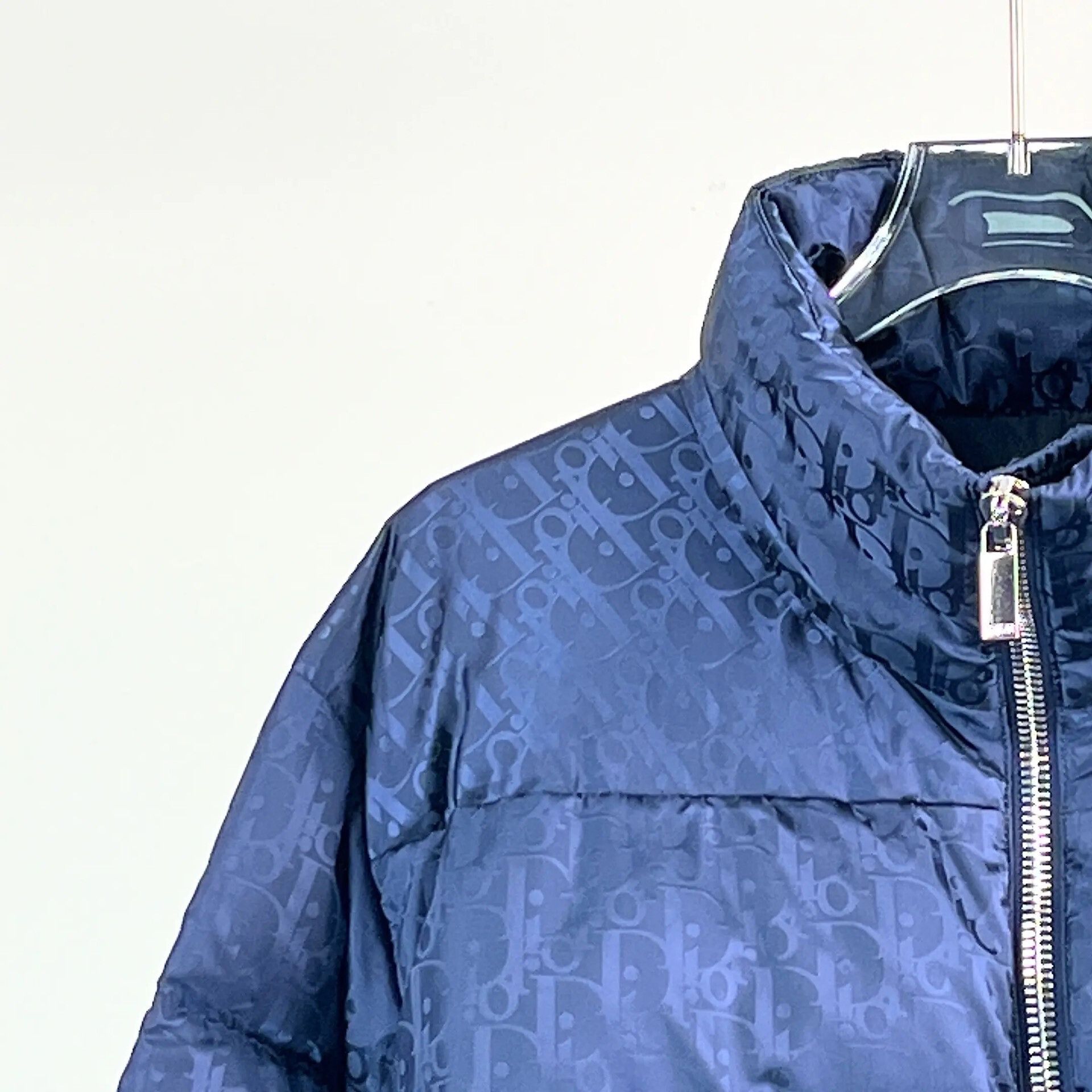 Dior Dior Men's Blue Logo Down Jacket Size US M / EU 48-50 / 2 - 4 Thumbnail