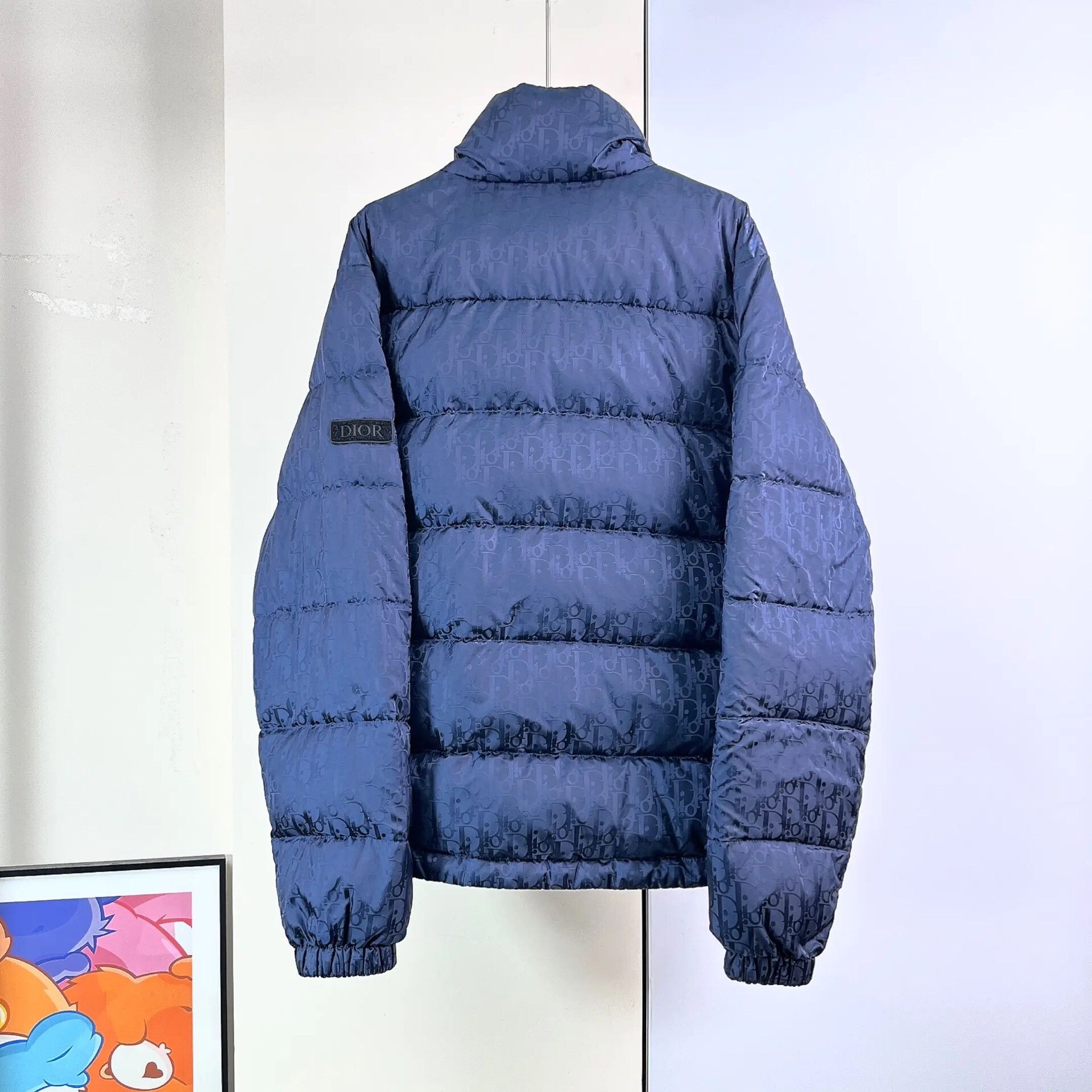Dior Dior Men's Blue Logo Down Jacket Size US M / EU 48-50 / 2 - 3 Thumbnail