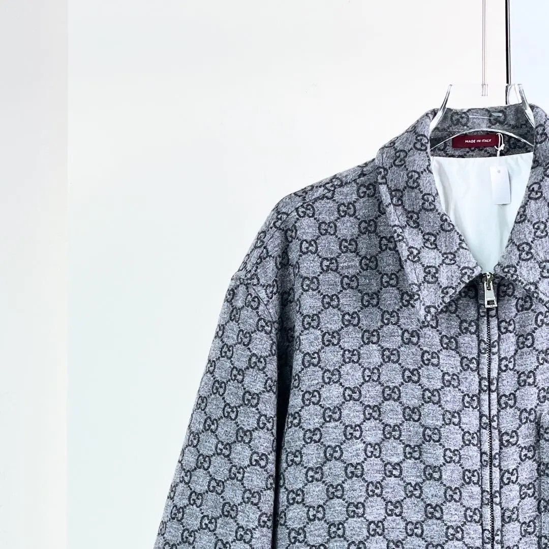 Gucci Gucci GG Gray Flannel Jacket Size US M / EU 48-50 / 2 - 5 Thumbnail